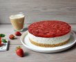 Cheesecake cu capsuni si banane, fara coacere-2